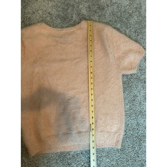 Forever 21 Crop Top Off Pink Fuzzy Sweater Size 3X Super Soft - Picture 5 of 6